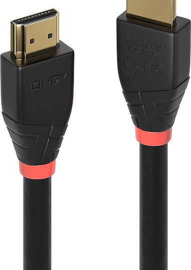 Lindy HDMI 2.0 Cable HDMI male - HDMI male 15m Μαύρο 41072