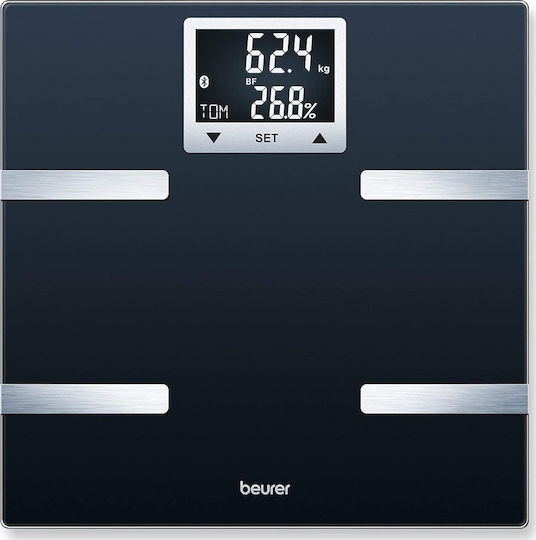 Beurer Smart Ζυγαριά 180kg με Λιπομετρητή & Bluetooth Μαύρη 74938