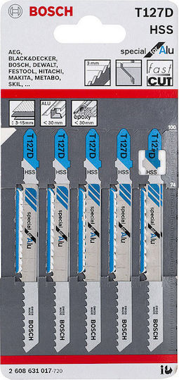 Bosch T127D Λάμες Special for Alu για Μέταλλο 75mm 5τμχ