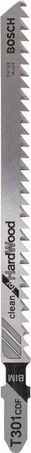 Bosch T301CDF Λάμες Clean for Hard Wood για Ξύλο 117mm 5τμχ
