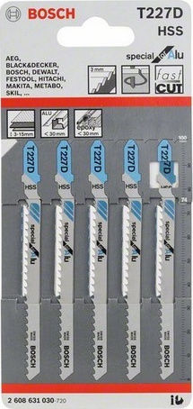 Bosch T227D Λάμες Special for Alu για Μέταλλο 75mm 5τμχ