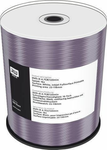 MediaRange Εγγράψιμα DVD+R 16x 4.7GB Cake Box 100τμχ MR414