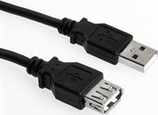 Sharkoon USB 2.0 Cable USB-A male - USB-A female Μαύρο 0,5m