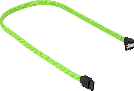 Sharkoon 7-Pin SATA III - 7-Pin SATA III Angle (90°) Cable 0.45m Πράσινο