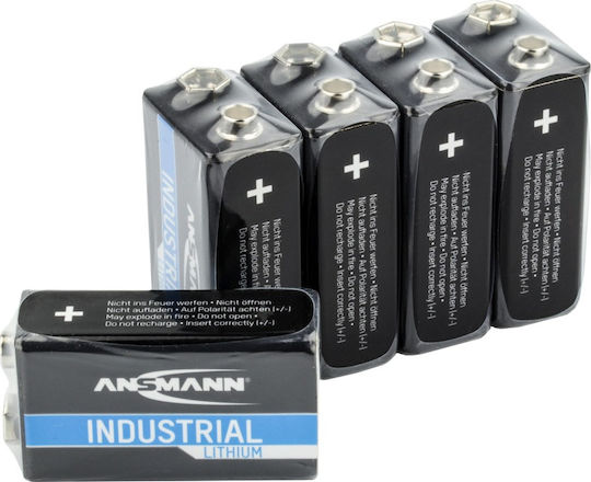 Ansmann Industrial Μπαταρίες Λιθίου 9V 5τμχ