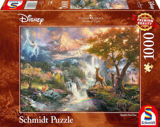 Puzzle Kinkade Disney Bambi 2D 1000 Κομμάτια 59486