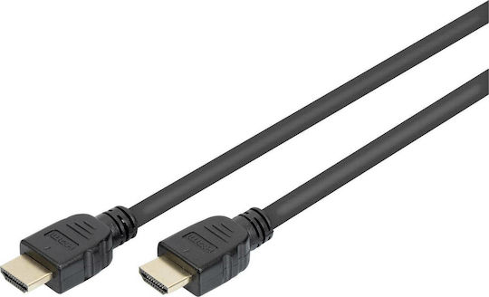 Digitus Ultra High Speed HDMI 2.1 Cable HDMI male - HDMI male 1m Μαύρο AK-330124-010-S