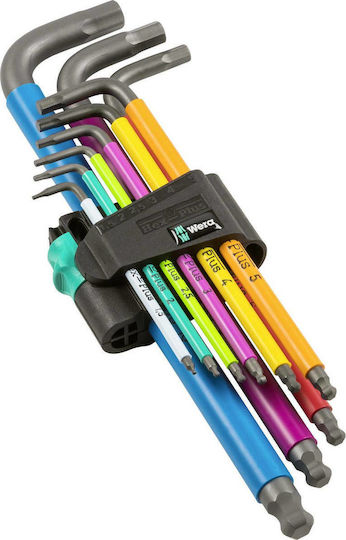 Wera Σετ 9 Κλειδιά Allen σε Σχήμα L SPKL/9 SM N 05073593001