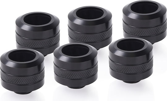 Alphacool Icicle PRO 16mm HardTube fitting G1/4 Fittings Μαύρο