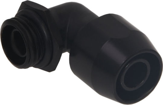Alphacool HF Compression Fitting TPV Metall 90° Fittings Μαύρο 17455