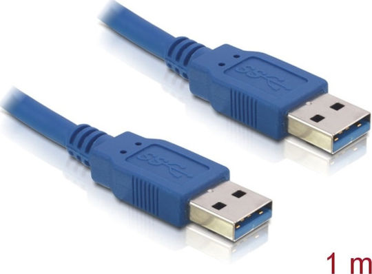 DeLock USB 3.0 Cable USB-A male - USB-A male 1m (82534)