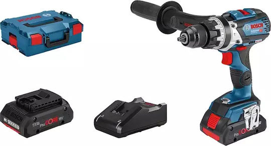 Bosch GSB 18V-110 C Κρουστικό Δραπανοκατσάβιδο Μπαταρίας 18V 2x4Ah 06019G030B