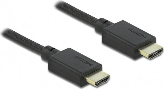 DeLock HDMI 2.1 Cable HDMI male - HDMI male 1m Μαύρο 85387