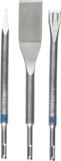 Bosch 2607019159 Σετ Βελόνι & Καλέμι 3τμχ με Υποδοχή SDS Plus