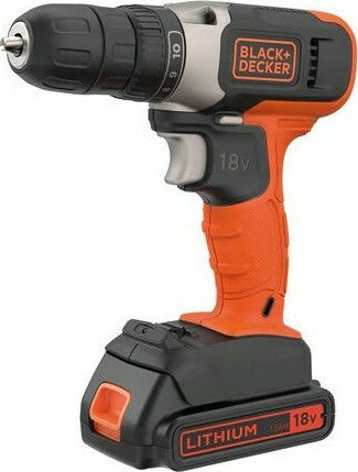 Black & Decker Δραπανοκατσάβιδο Μπαταρίας 18V 1x1.5Ah BCD001C1