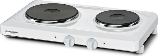 Rommelsbacher THS 2015 Επιτραπέζια Εστία Εμαγιέ Διπλή Λευκή