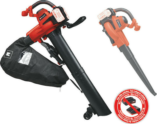 Einhell Φυσητήρας / Απορροφητήρας Χειρός Μπαταρίας 36V Solo με Ρύθμιση Έντασης & Μέγιστη Ταχύτητα Αέρα 230km/h
