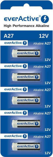 everActive High Performance Αλκαλικές Μπαταρίες A27 12V 5τμχ 27A5BL