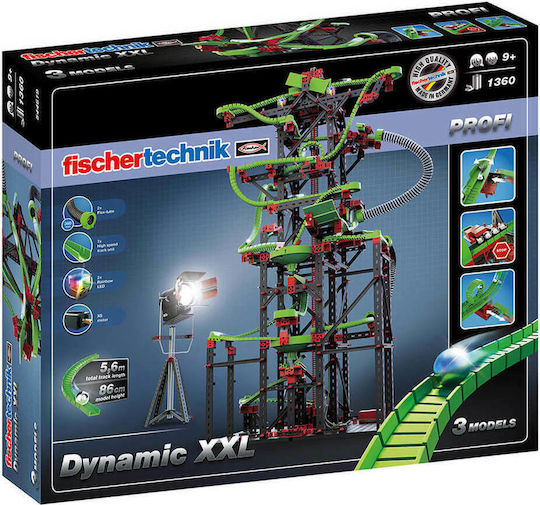 Fischer Technik Παιχνίδι Κατασκευών Πλαστικό Profi Dynamic XXL Marble Run για Παιδιά 9+ Ετών 544619