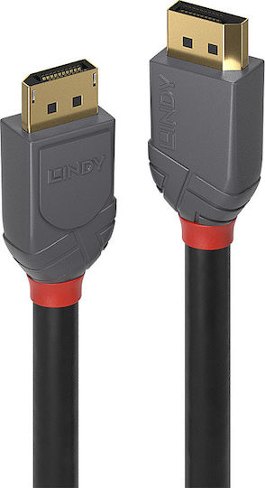 Lindy Cable DisplayPort male - DisplayPort male 10m Μαύρο (36486)