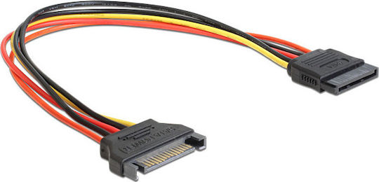 DeLock 15-Pin Sata - 15-Pin Sata Cable 0.3m Πολύχρωμο 60131
