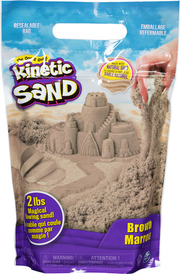 Spin Master Παιχνίδι Κατασκευών με Άμμο Kinetic Sand The Original Moldable Sensory Play Sand Brown για Παιδιά 3+ Ετών 6053516