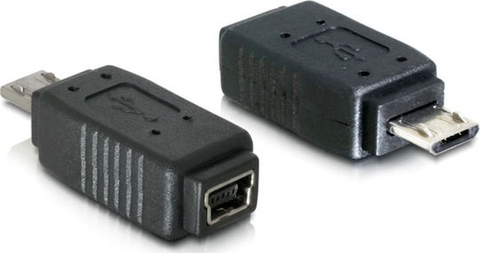 DeLock Μετατροπέας micro USB male σε mini USB female 1τμχ 65063
