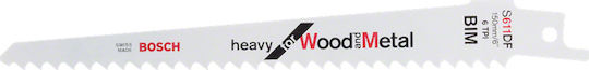 Bosch S611DF Λάμες Heavy for Wood and Metal για Μέταλλο και Ξύλο 5τμχ