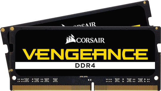 Corsair Vengeance DDR4 32GB RAM με 2x16GB Modules και Ταχύτητα 2933 για Laptop CMSX32GX4M2A2933C19