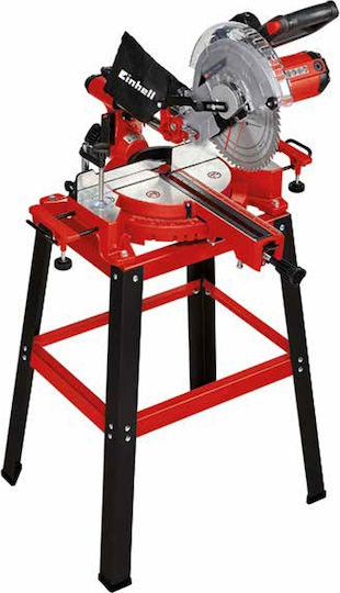 Einhell ΤC-SM 2531/2 U Φαλτσοπρίονο Ρεύματος Συρόμενο με Ισχύ 1900W, Οδηγό Laser, Δίσκο Κοπής Διαμέτρου 254mm & Ταχύτητα Κοπής 4800rpm