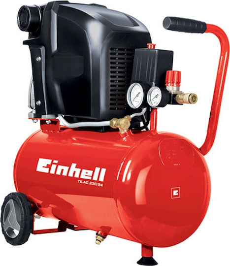 Einhell TE-AC 230/24 Κομπρεσέρ Αέρος 94dB με Ισχύ 2hp και Αεροφυλάκιο 24lt