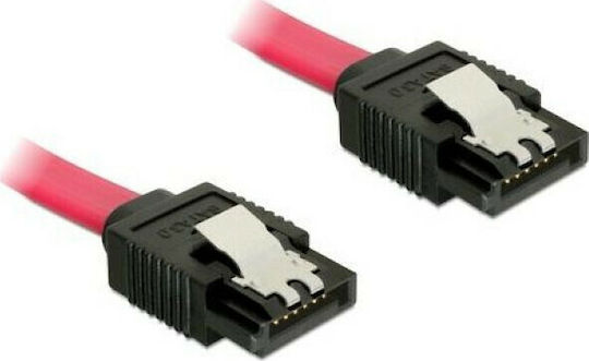 DeLock 7-Pin SATA III male - 7-Pin SATA III male Cable 0.2m Κόκκινο (82675)