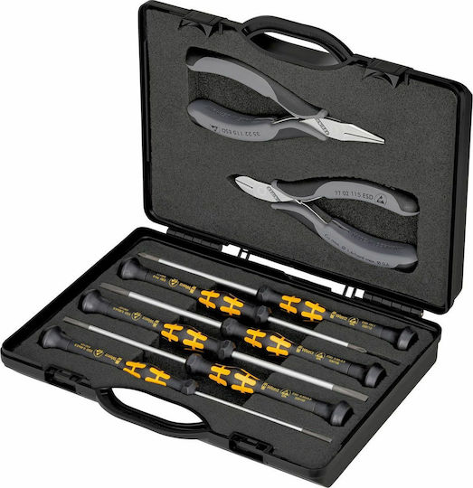 Knipex Case for Electronics Pliers Βαλίτσα με 8 Εργαλεία