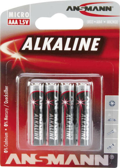 Ansmann Αλκαλικές Μπαταρίες AAA 1.5V 4τμχ 5015553
