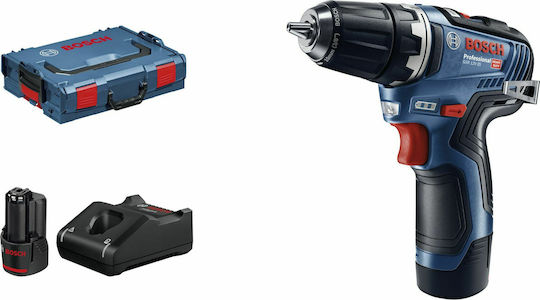 Bosch GSR 12V-35 Δραπανοκατσάβιδο Μπαταρίας Brushless 12V 2x3Ah 06019H8002