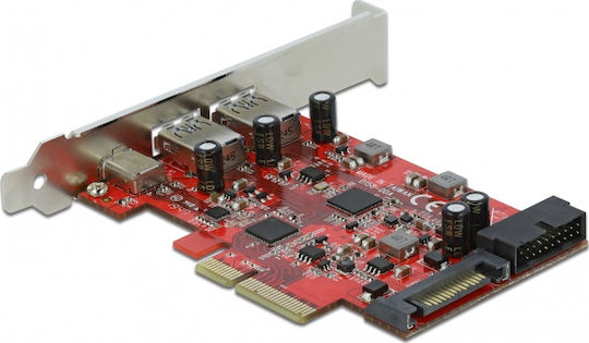 DeLock Κάρτα PCIe σε 3 θύρες USB 3.2 (90492)