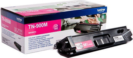 Brother TN-900M Γνήσιο Toner Laser Εκτυπωτή Ματζέντα High Yield 6000 Σελίδων (TN-900M)