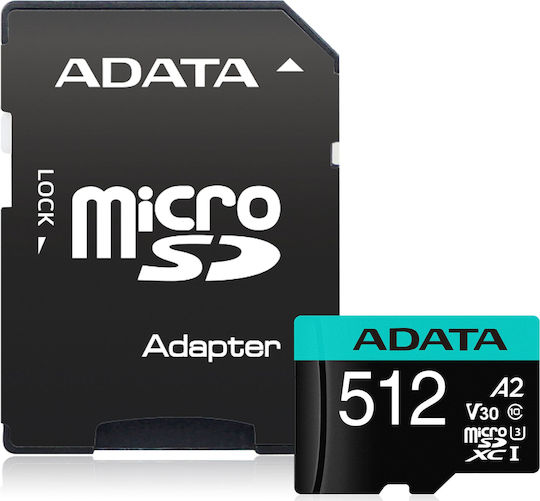 Adata Premier Pro microSDXC 512GB Class 10 U3 V30 A2 UHS-I