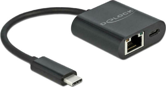 DeLock 66644 USB-C Αντάπτορας Δικτύου για Ενσύρματη σύνδεση Gigabit Ethernet