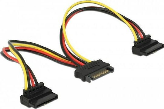 DeLock 15-Pin Sata - 15-Pin Sata Cable 0.15m Πολύχρωμο 60128