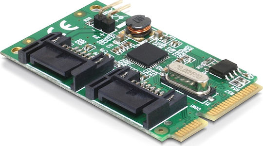 DeLock Κάρτα mini PCIe σε 2 θύρες SATA (95233)