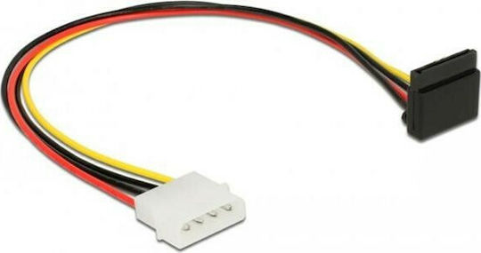 DeLock 4-Pin Molex - 15-Pin Sata Cable 0.3m Μαύρο 85513