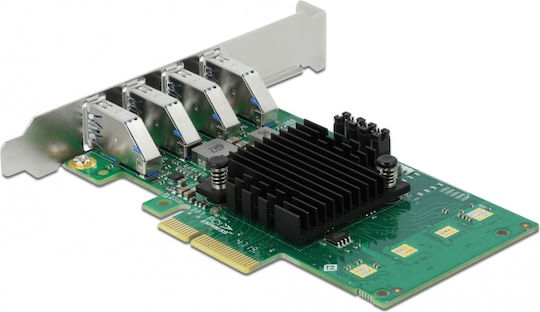DeLock Κάρτα PCIe σε 4 θύρες USB 3.0 (89048)