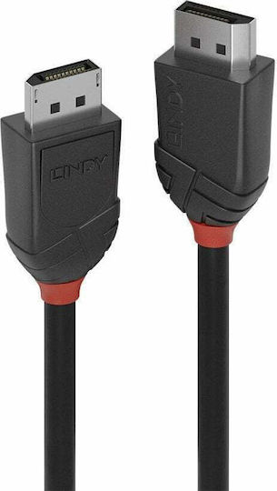 Lindy Cable DisplayPort male - DisplayPort male 3m Μαύρο (36493)