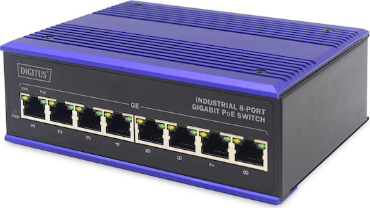 Digitus DN-651121 Unmanaged L2 PoE+ Switch με 8 Θύρες Ethernet