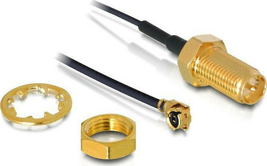 DeLock Καλώδιο RP-SMA Male - RP-SMA Male 0.35m (88379)