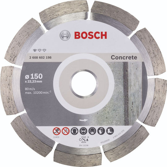 Bosch Standard Δίσκος Κοπής Δομικών Υλικών 150mm 2608602198