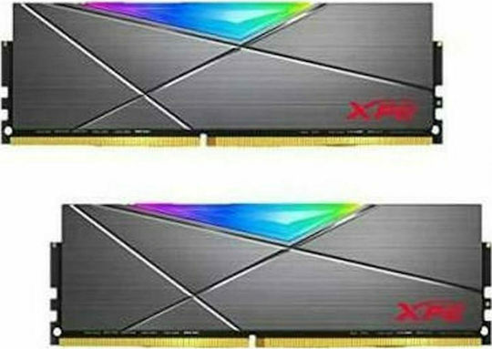 Adata XPG Spectrix D50 DDR4 16GB RAM με 2x8GB Modules και Ταχύτητα 3200 για Desktop AX4U32008G16A-DT50