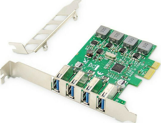 Digitus Κάρτα PCIe σε 4 θύρες USB 3.0 (DS-30226)