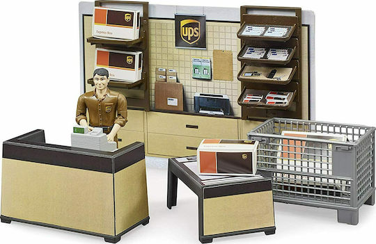 Bruder Παιχνίδι Μινιατούρα Κατάστημα UPS με Υπάλληλο 21.6εκ. 62250